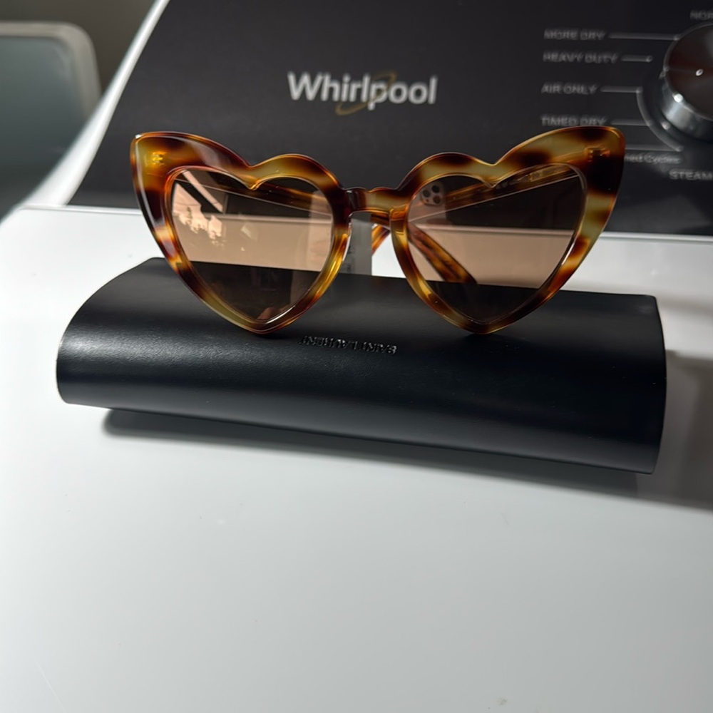 Saint Lauren Lou Lou Havana sunglasses NWT - Picture 2 of 9